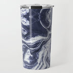 Marble indigo Travel Mug Gallery Image 1