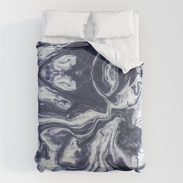 Marble indigo Comforter Gallery Image 6