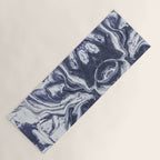 Marble indigo Yoga Mat Gallery Image 1