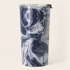 Marble indigo Travel Mug Gallery Image 2