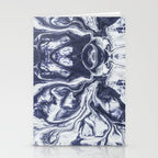 Marble indigo Stationery Card Gallery Image 2