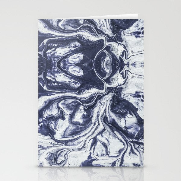 Marble indigo Stationery Card Gallery Image 2
