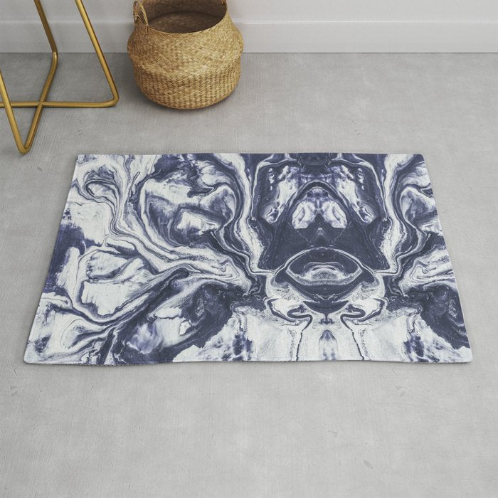 Marble indigo Rug Gallery Image 1