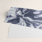 Marble indigo Wrapping Paper Gallery Image 2