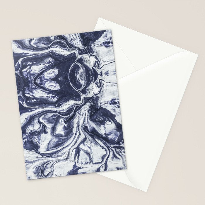 Marble indigo Stationery Card Gallery Image 2