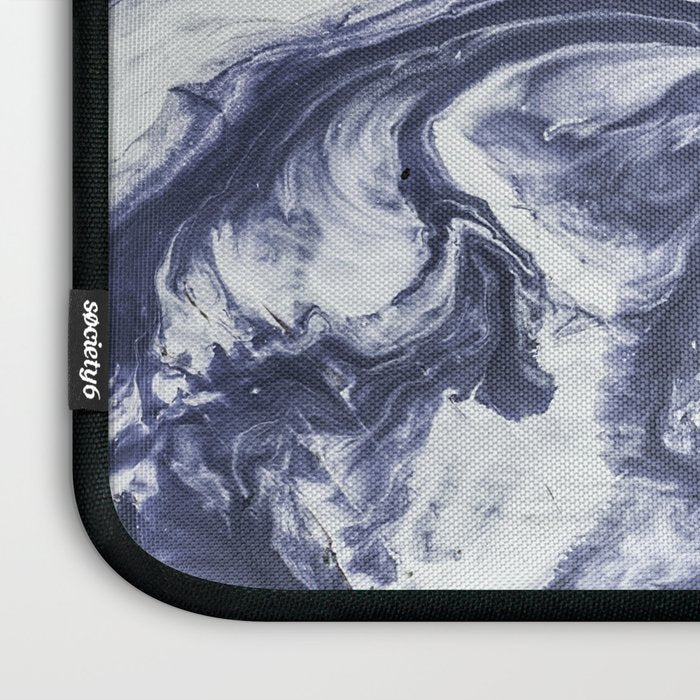 Marble indigo Laptop Sleeve Gallery Image 3
