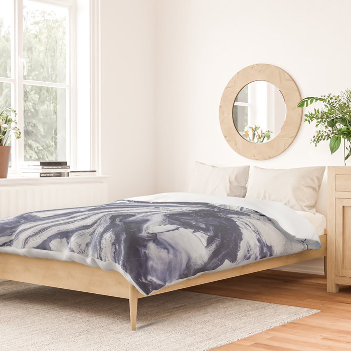 Marble indigo Duvet Cover Gallery Image 2