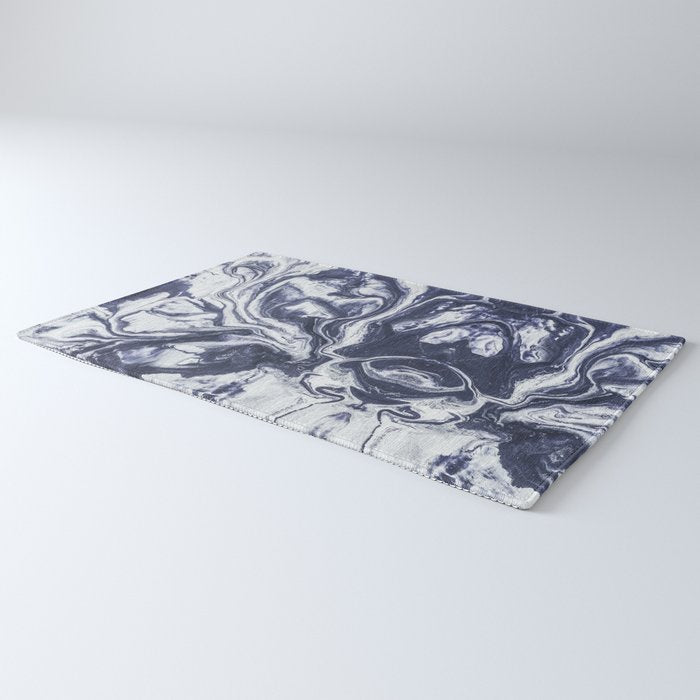 Marble indigo Rug Gallery Image 3
