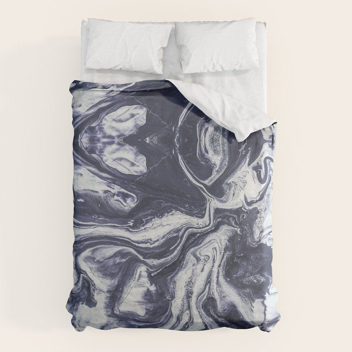 Marble indigo Duvet Cover Gallery Image 6