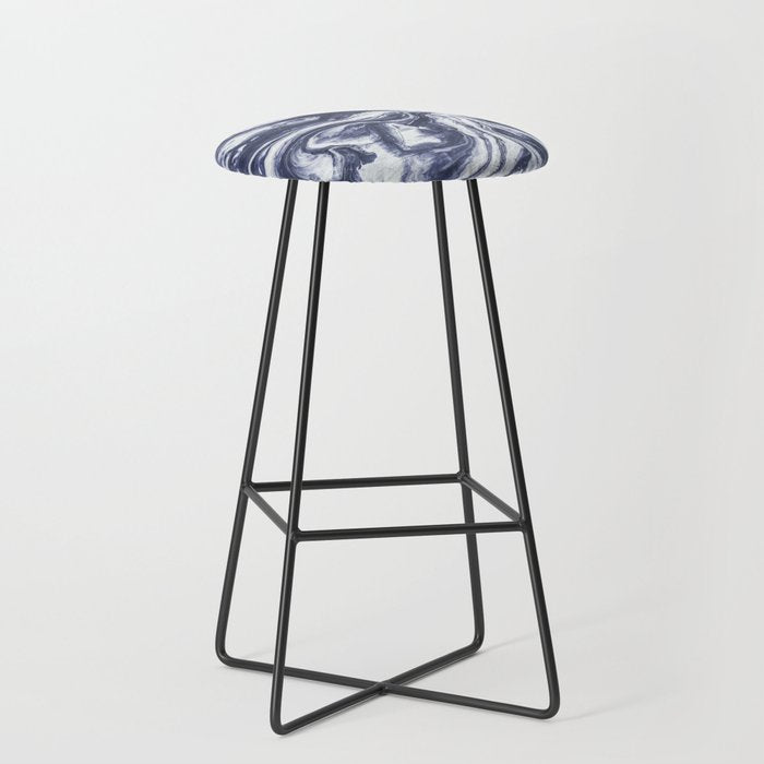 Marble indigo Stool Gallery Image 1