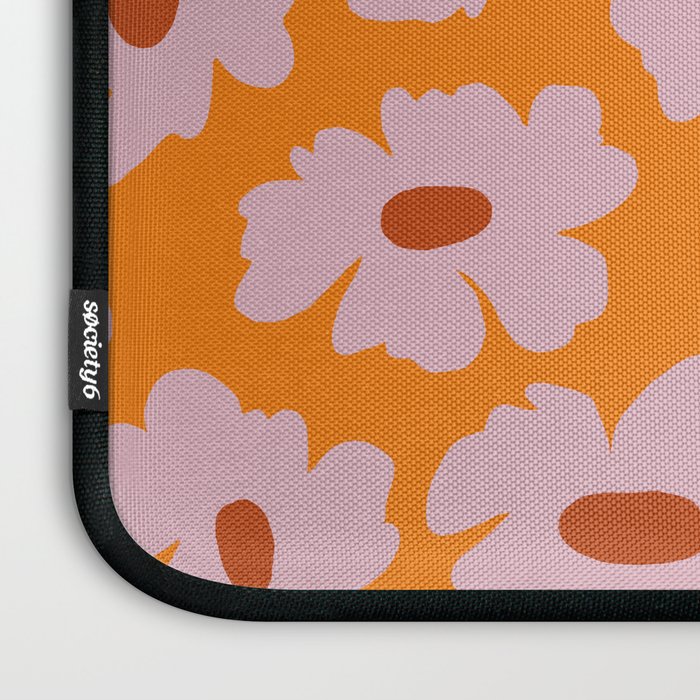 Lazy Pink floral  Laptop Sleeve Gallery Image 3