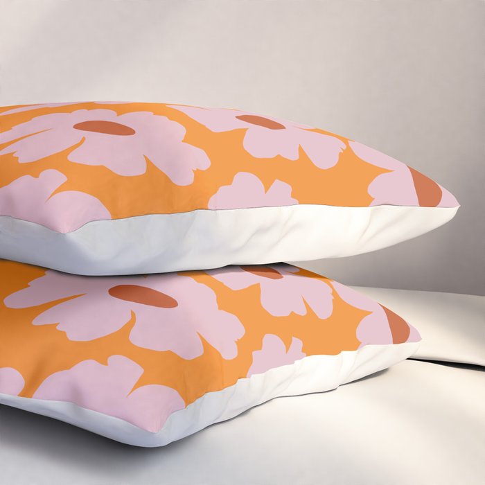 Lazy Pink floral  Pillow Sham Gallery Image 3