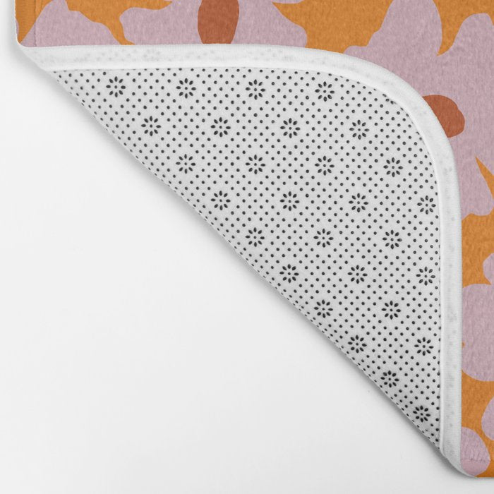 Lazy Pink floral  Bath Mat Gallery Image 2