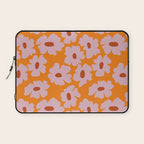 Lazy Pink floral  Laptop Sleeve Gallery Image 1