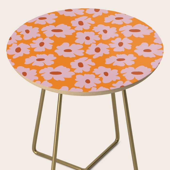 Lazy Pink floral  Side Table Gallery Image 2