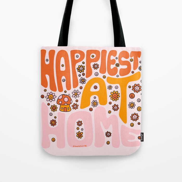 Happiest at Home Tote Bag Gallery Image 1