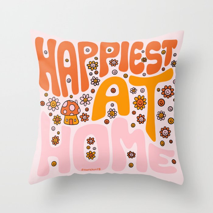 Happiest at Home Throw Pillow Gallery Image 6
