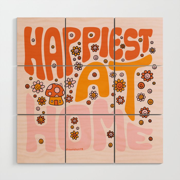 Happiest at Home Wood Wall Art Gallery Image 1