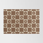 flower check âÂ all over chocolate Rug Gallery Image 2