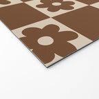 flower check âÂ all over chocolate Welcome Mat Gallery Image 2