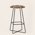 flower check âÂ all over chocolate Stool Gallery Image 1