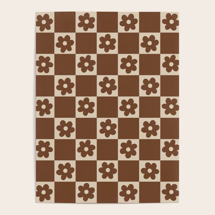 flower check âÂ all over chocolate Poster Gallery Image 4