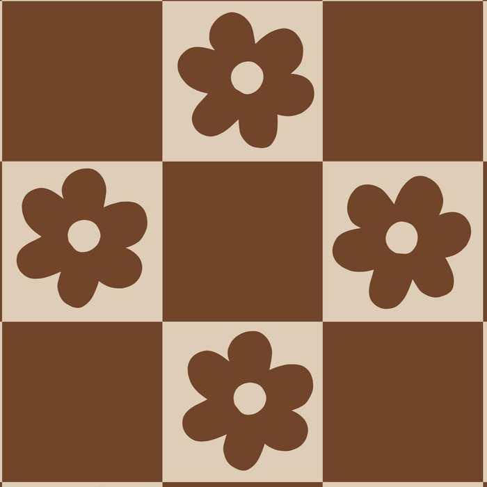 flower check âÂ all over chocolate Coffee Mug Gallery Image 2