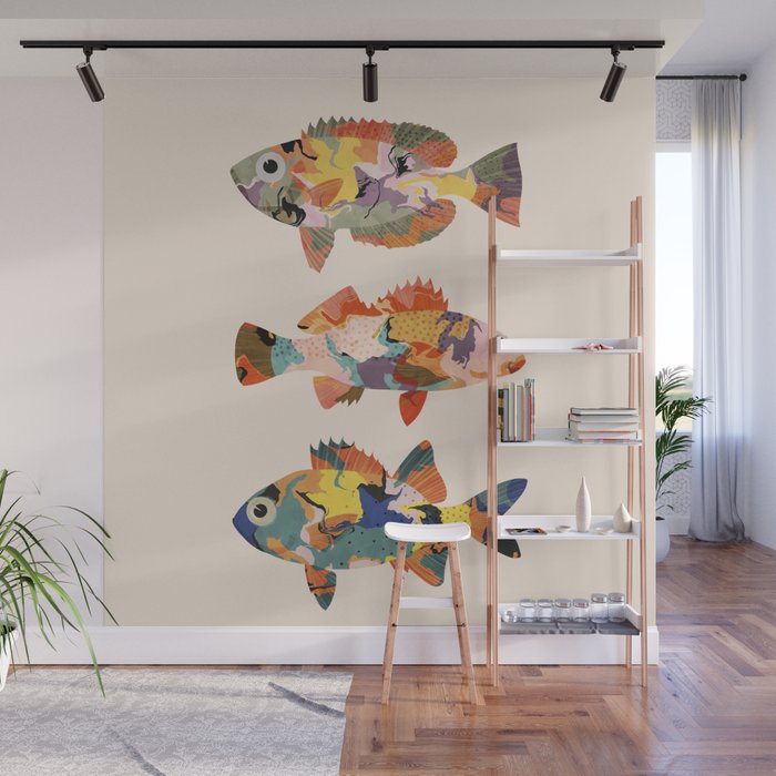 Colorful fish Wall Mural Gallery Image 1
