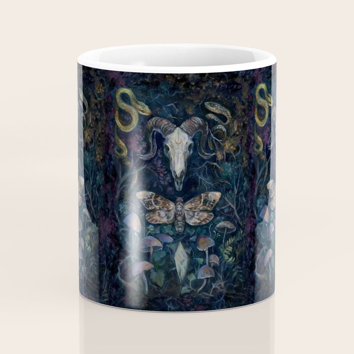 Death Moth Goat Skull Coffee Mug Gallery Image 4