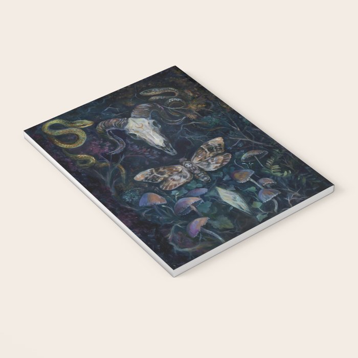 Death Moth Goat Skull Notebook Gallery Image 3