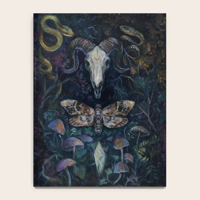 Death Moth Goat Skull Notebook Gallery Image 4