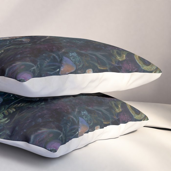 Death Moth Goat Skull Pillow Sham Gallery Image 3