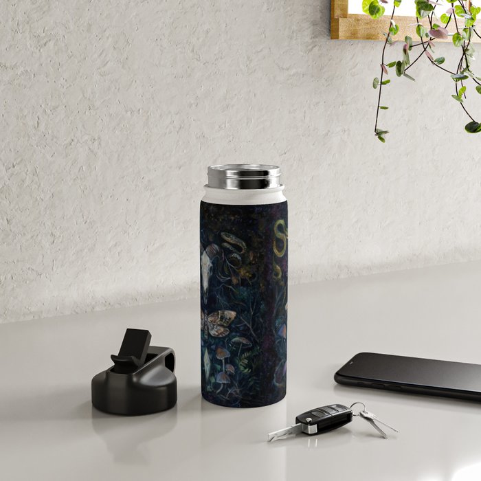 Death Moth Goat Skull Water Bottle Gallery Image 4