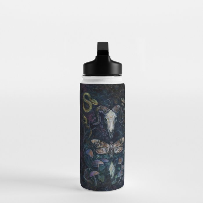 Death Moth Goat Skull Water Bottle Gallery Image 3