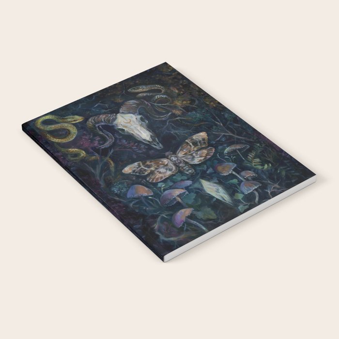 Death Moth Goat Skull Notebook Gallery Image 2