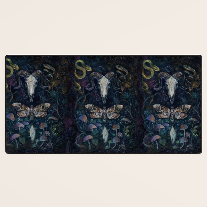 Death Moth Goat Skull Desk Mat Gallery Image 3