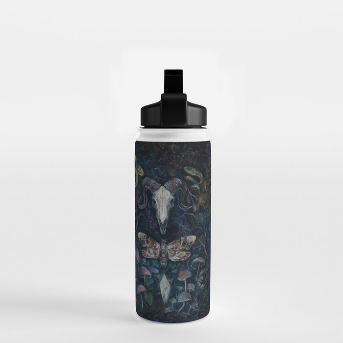 Death Moth Goat Skull Water Bottle Gallery Image 2
