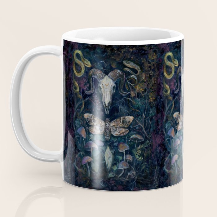 Death Moth Goat Skull Coffee Mug Gallery Image 3
