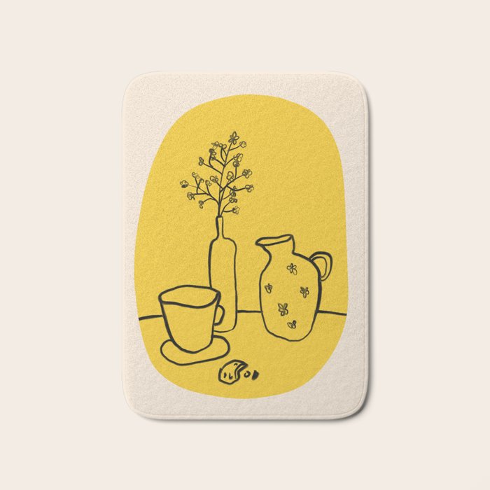 WARM SUMMER EVENING DOING NOTHING WITH TEA Bath Mat Gallery Image 1