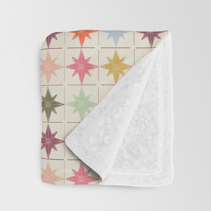 Paper Stars Tile Throw Blanket Gallery Image 3