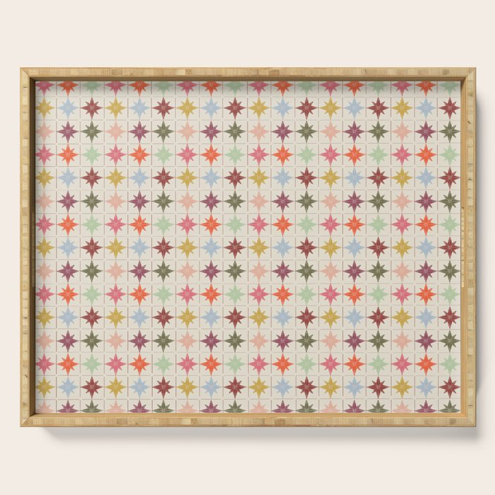 Paper Stars Tile Serving Tray Gallery Image 1