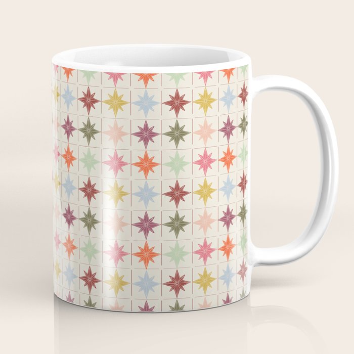 Paper Stars Tile Coffee Mug Gallery Image 1
