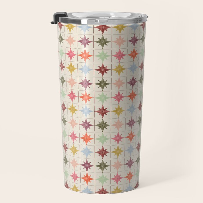 Paper Stars Tile Travel Mug Gallery Image 3