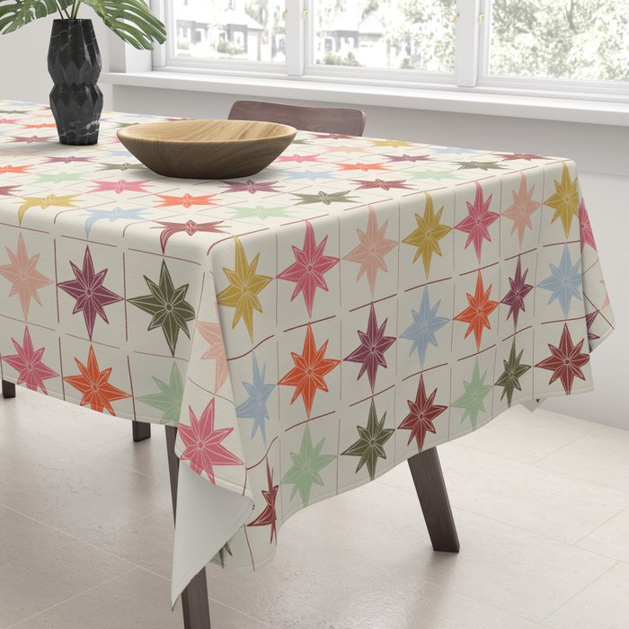 Paper Stars Tile Tablecloth Gallery Image 3