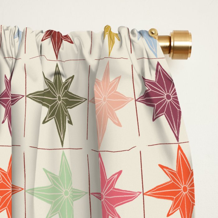 Paper Stars Tile Window Curtain Gallery Image 2