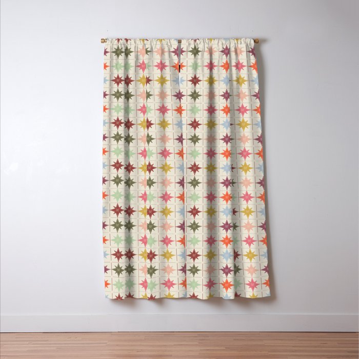 Paper Stars Tile Window Curtain Gallery Image 3