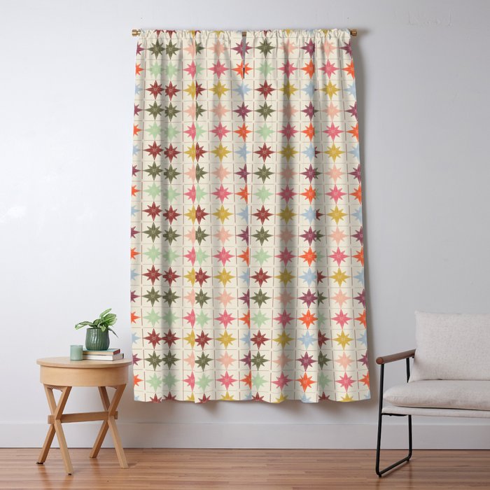 Paper Stars Tile Window Curtain Gallery Image 5