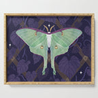 Night Trellis (Luna Moth) Serving Tray Gallery Image 1