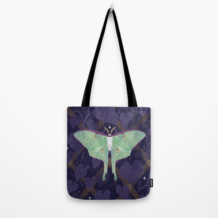 Night Trellis (Luna Moth) Tote Bag Gallery Image 2