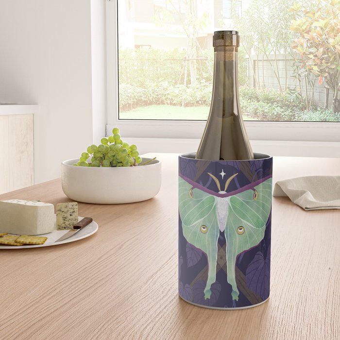 Night Trellis (Luna Moth) Wine Chiller Gallery Image 4